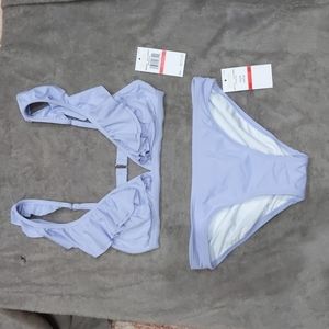 Michael Kors NWT Lavender Ruffle Bikini Size XS